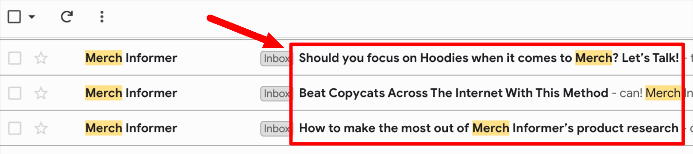 Email Subject Line examples