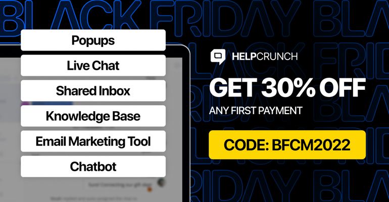 HelpCrunch Black Friday deal