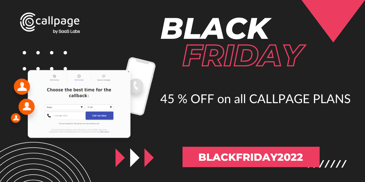 CallPage Black Friday Deal