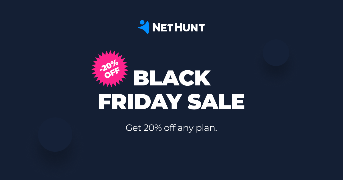 NetHunt CRM Black Friday Deal