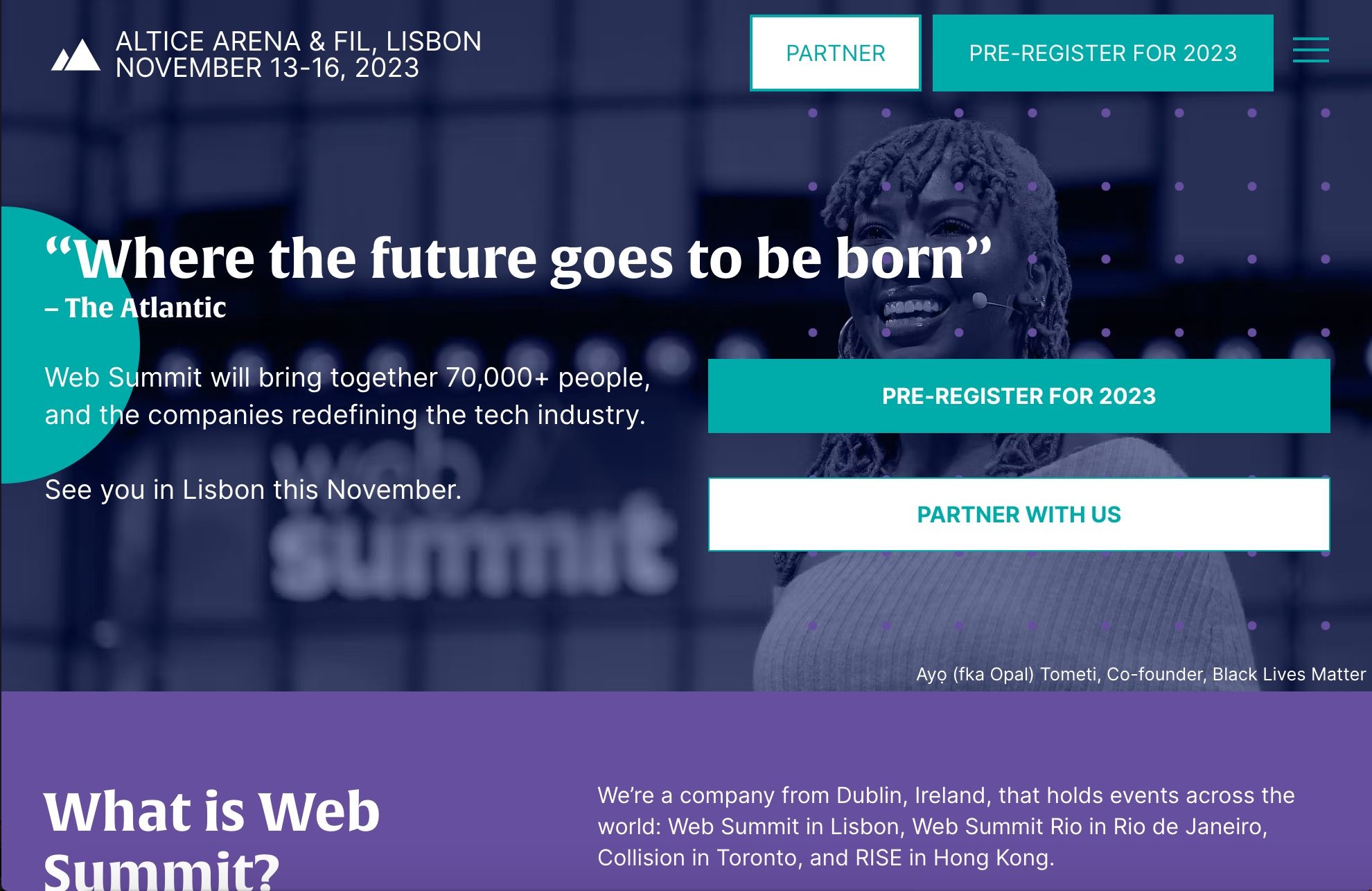 Sales and marketing event worth visiting in 2023: Web Summit