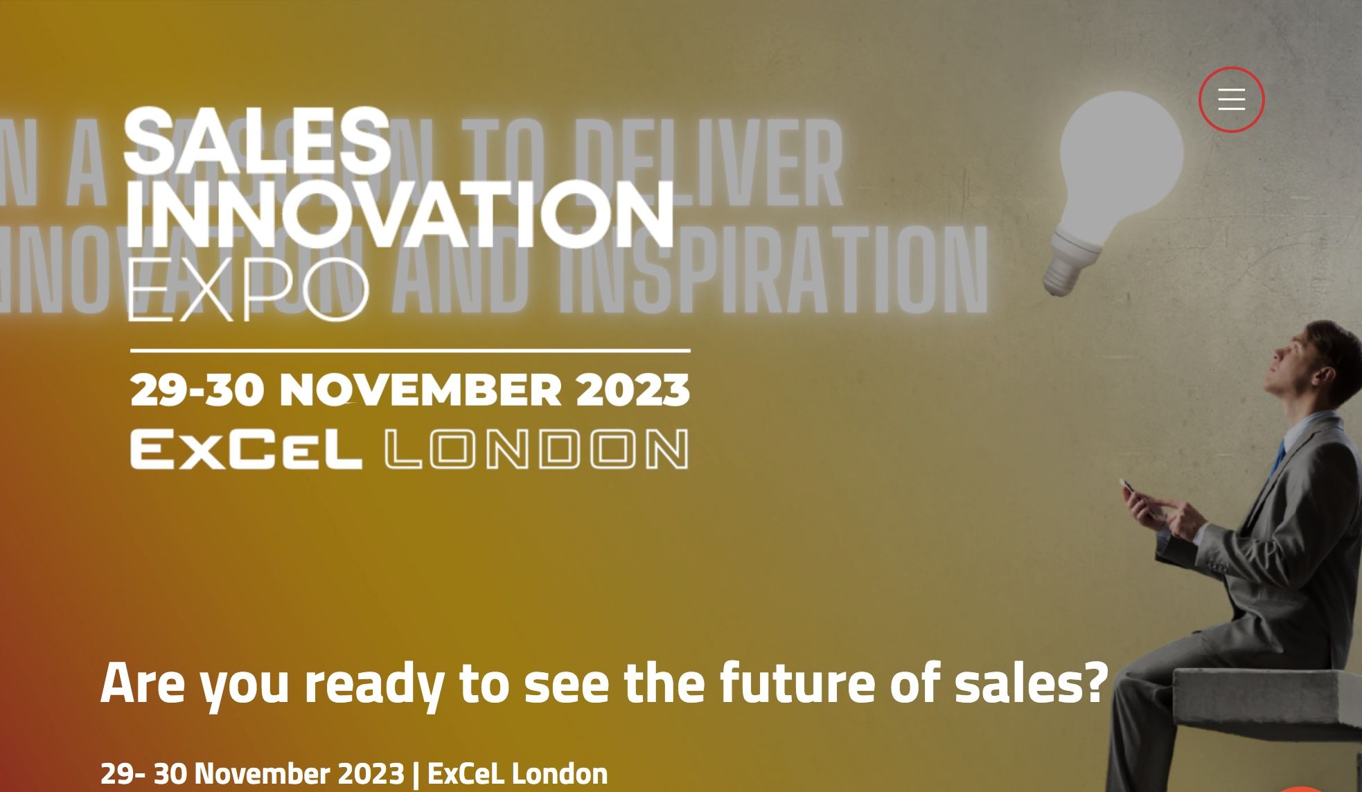 Sales event worth visiting in 2023: Sales Innovation Expo
