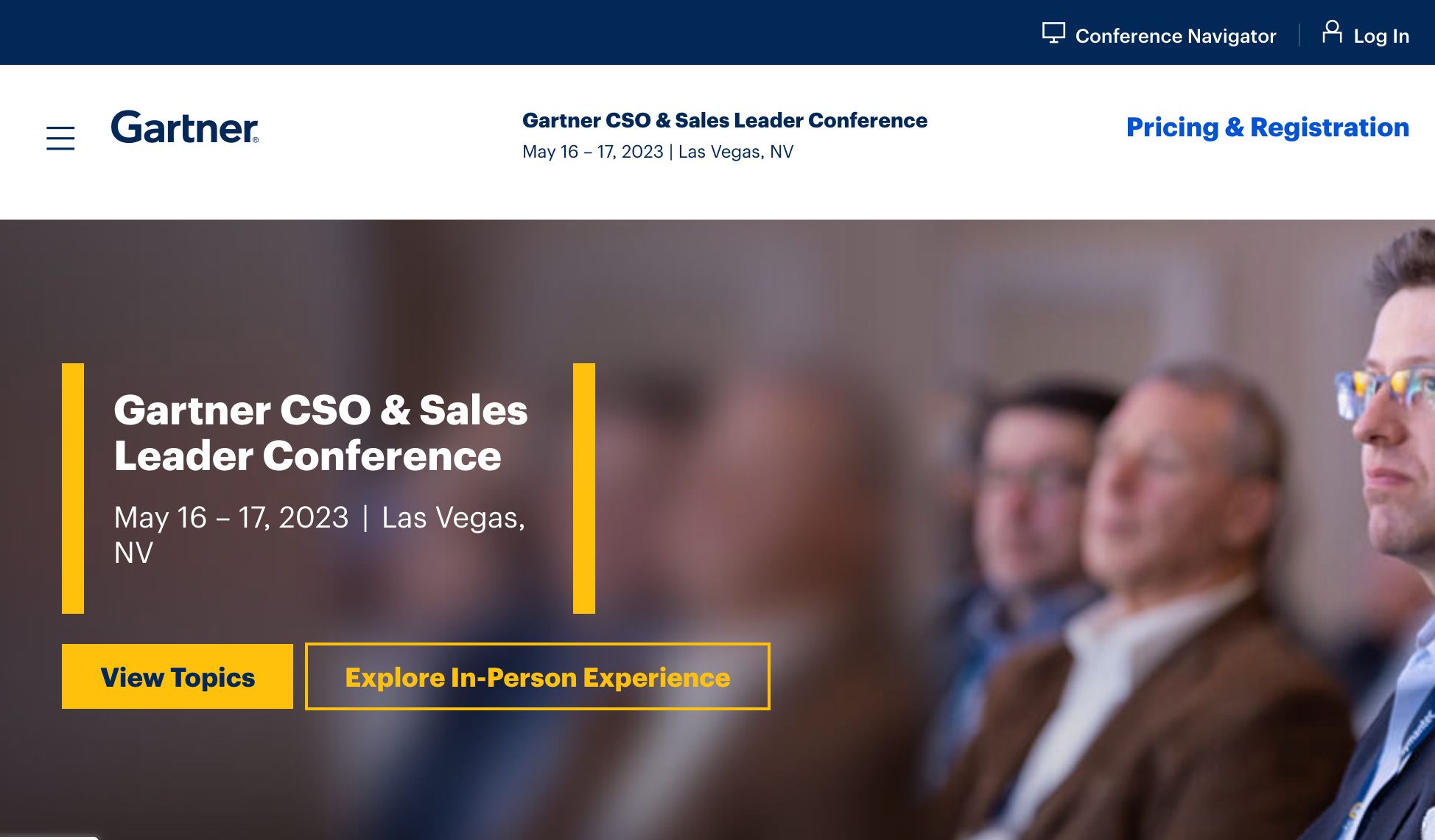 Sales event worth visiting in 2023: Gartner CSO & Sales Leader Conference