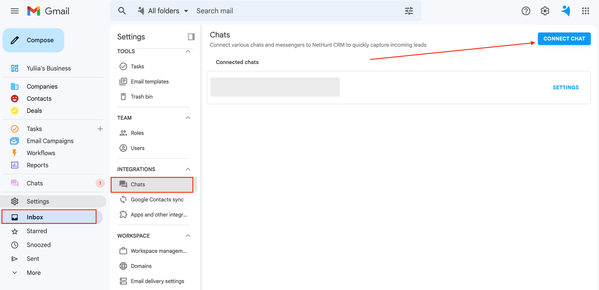 How to connect integrations with messenger apps in NetHunt CRM