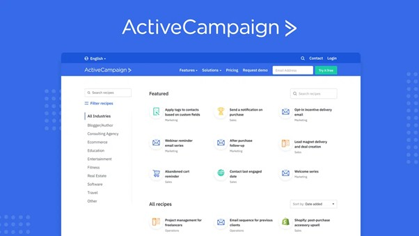 ActiveCampaign interface