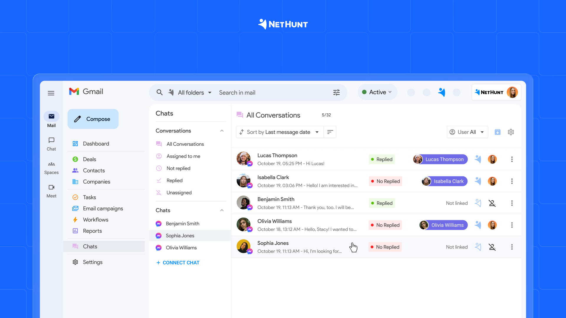 CRM with Messenger integration
