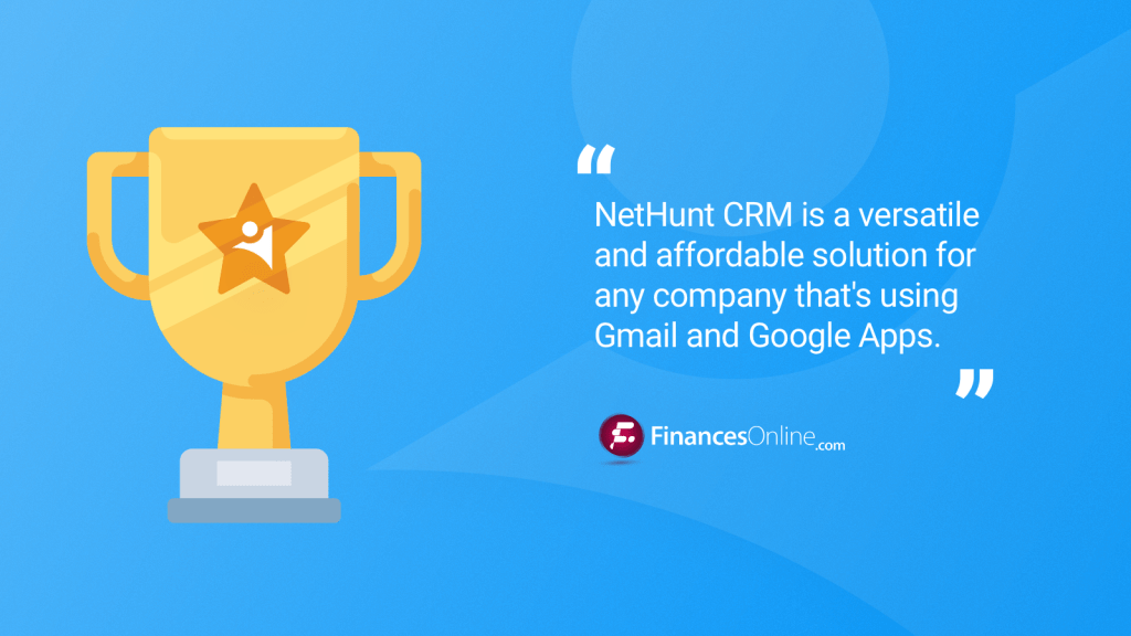 NetHunt CRM wins 2 FinancesOnline 2017 CRM Software awards