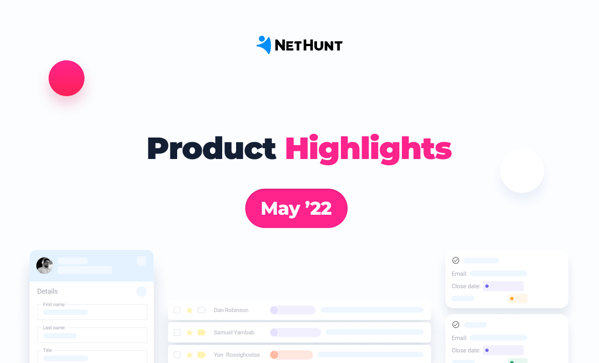 New at NetHunt: May 2022 updates