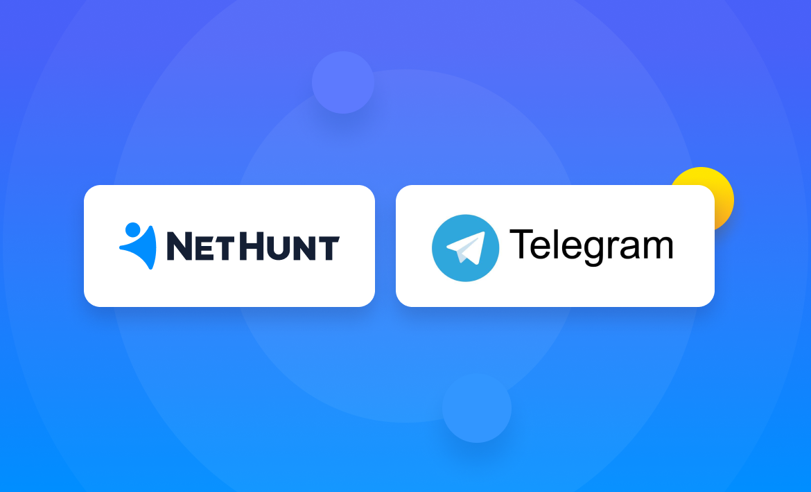 New in NetHunt CRM: Integration with Telegram