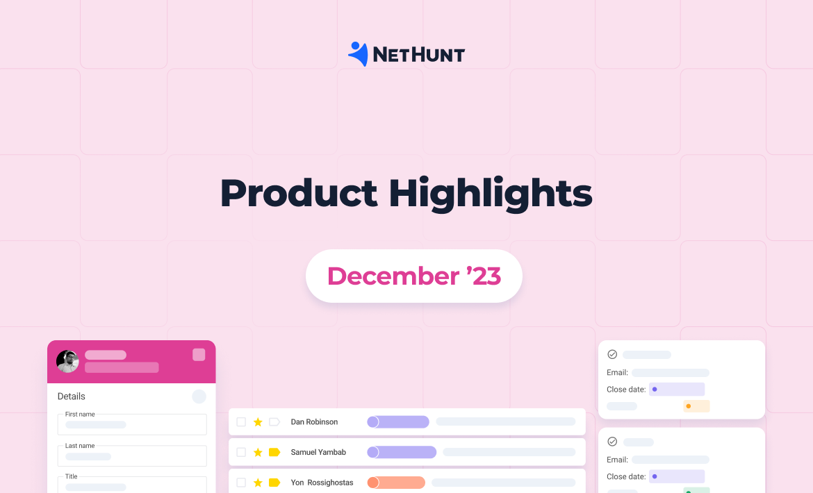 NetHunt CRM: December '23 Updates