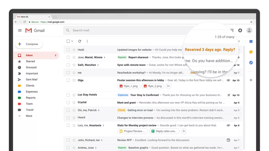Smart compose for emails in Gmail