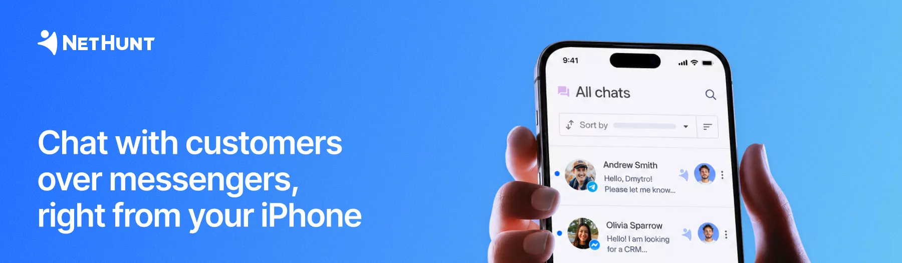 NetHunt CRM - Messengers in the iOS App