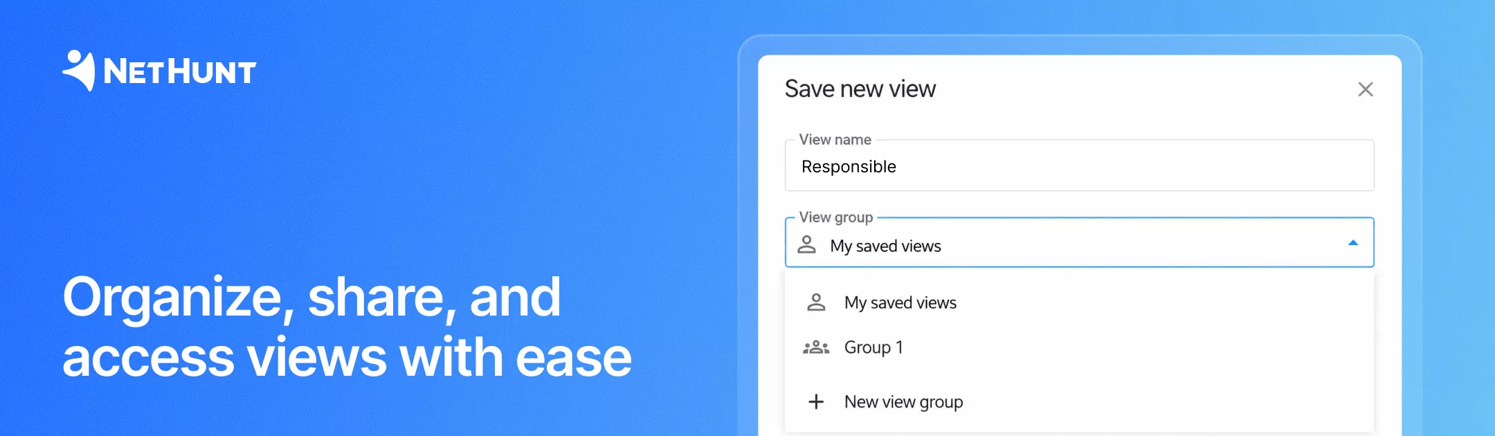 NetHunt CRM - View management&nbsp;improvements