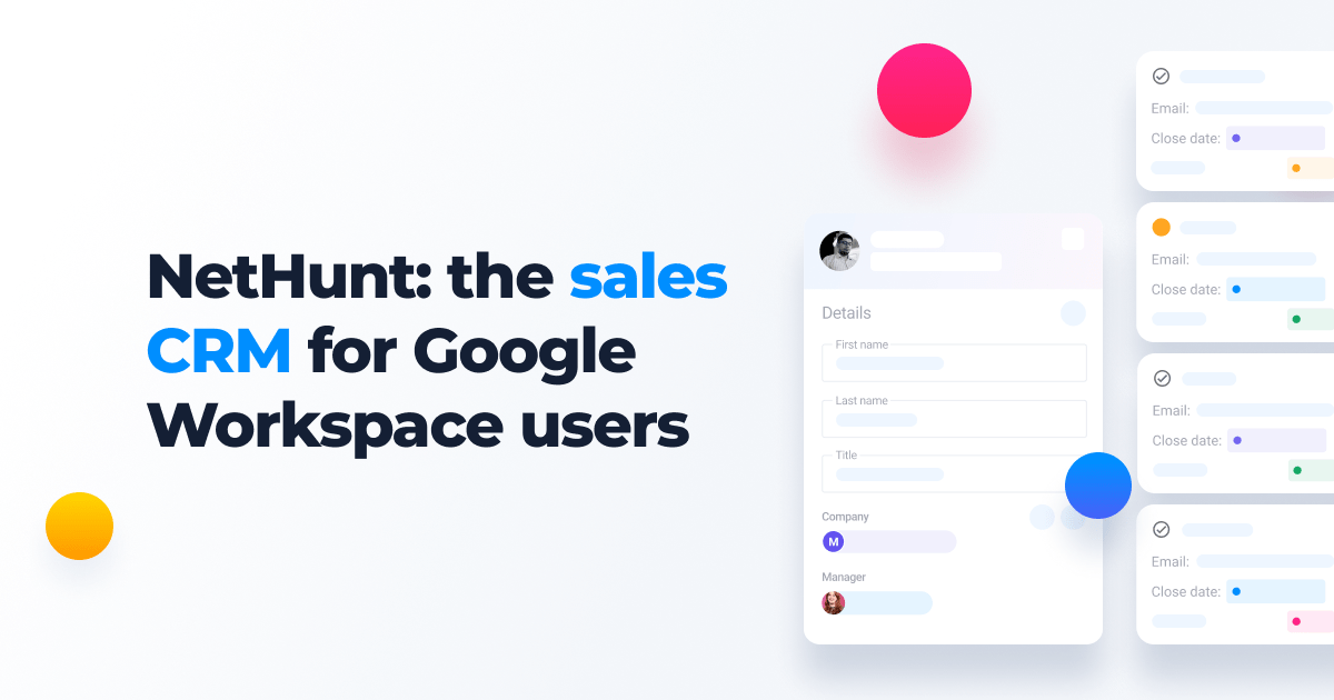 Gmail CRM Features | NetHunt