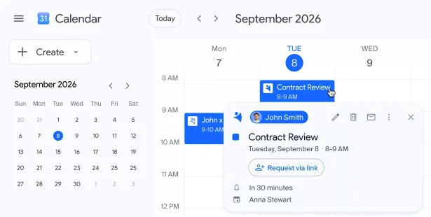 Screen - NetHunt CRM with Google Calendar