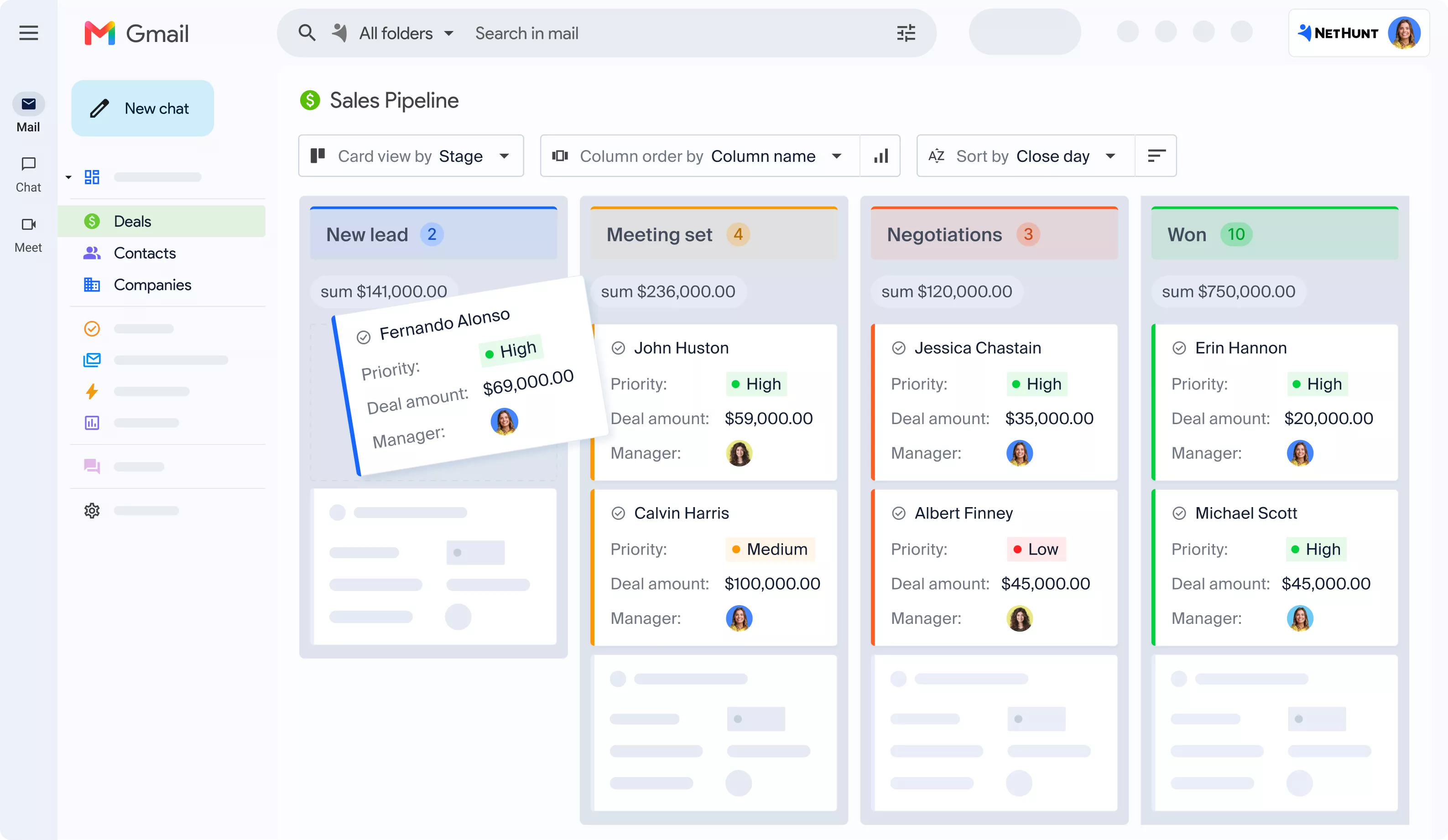 NetHunt CRM with Gmail