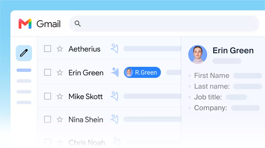 Full CRM, never leaving Gmail