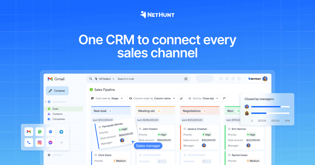 Gmail CRM for Sales and Marketing | NetHunt
