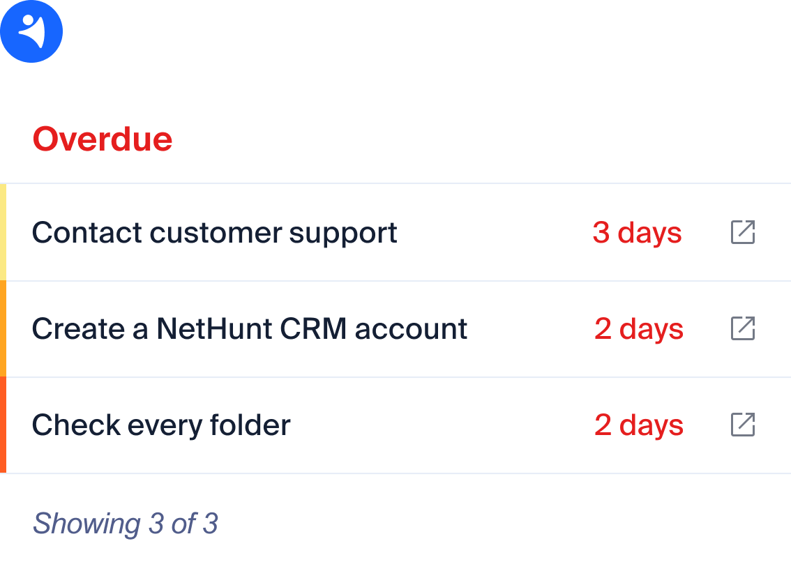 screen NetHunt CRM