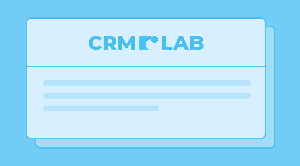 CRM Newsletter screen